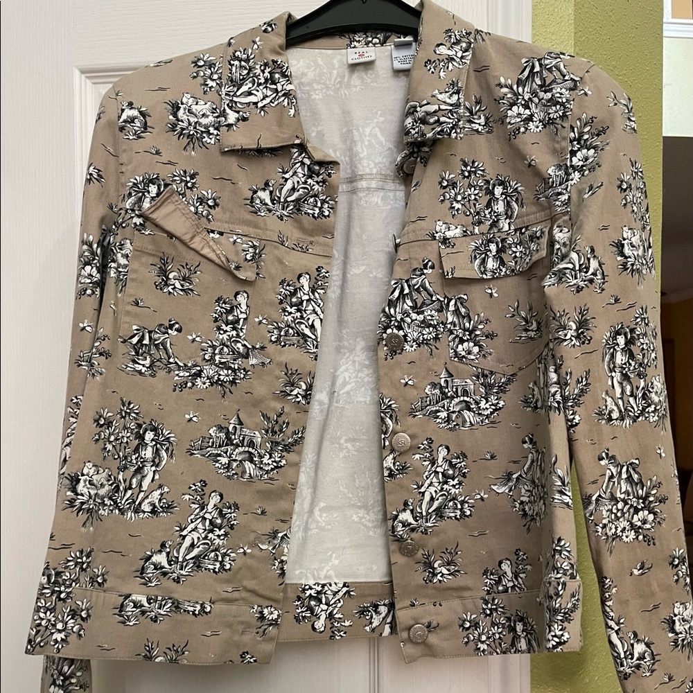 “Saks Fifth Ave Real Clothes” cotton casual jacket. Size 8